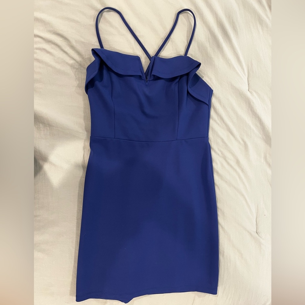 Lush blue cocktail dress, size medium.